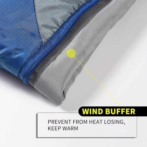 Ultra-Comfort 0°F Winter Sleeping Bag for Adults - Waterproof, Portable with Compression Sack & Envelope Hoodie | Ideal for Camping, Backpacking & All Seasons | Durable Polyester Fiber, Machine Washable - 图片 9