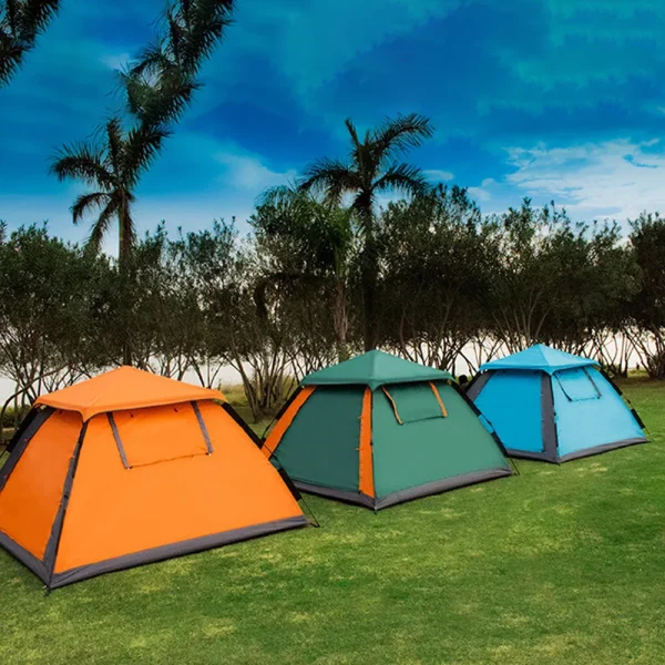 Outdoor Automatic Quick Open Tent Waterproof Camping Tent 3-4 Person Instant Setup Tent - 图片 2