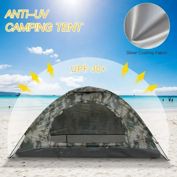 10'x30' Outdoor Camping Dome Tent Lightweight Waterproof Tent For 2-3 Person - 图片 5