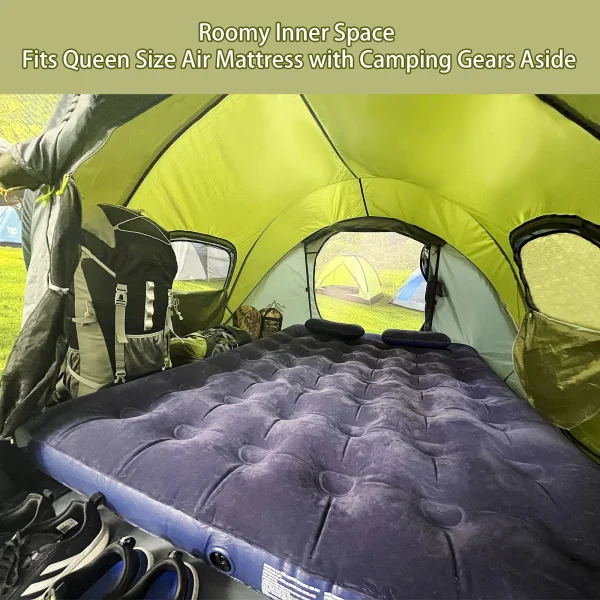 3-4 People Outdoor Throw Open Tent Automatic Pop Up Tents Waterproof Large Space Family Tent for Camping Hiking Tourist - 图片 5