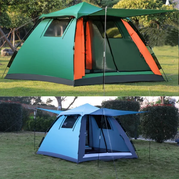 Outdoor Automatic Quick Open Tent Waterproof Camping Tent 3-4 Person Instant Setup Tent - 图片 3