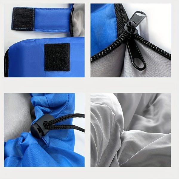 Ultra-Cozy Adult Sleeping Bag - Zip Closure, Polyester, Rectangular, Fits Up to 6ft, Ideal for Outdoor Camping & Leisure - 图片 5